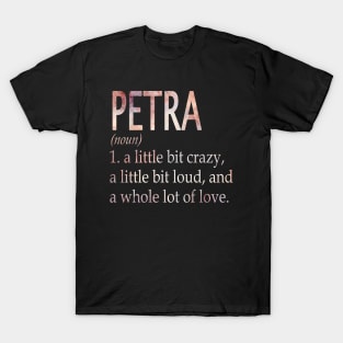 Petra Girl Name Definition T-Shirt